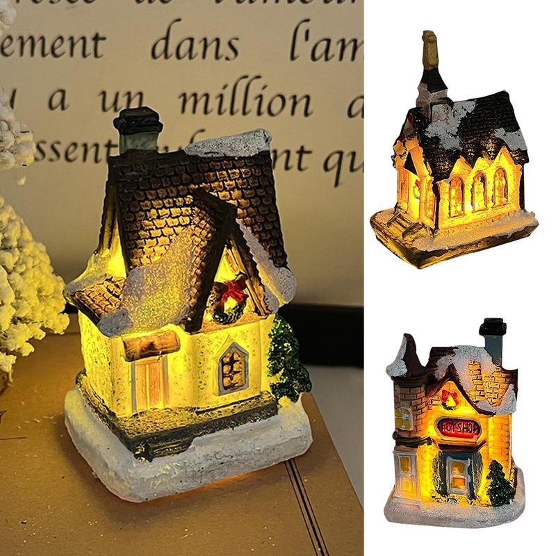 Collectible Vintage Lamps - Christmas Village Houses Vintage Fake Farmhouse