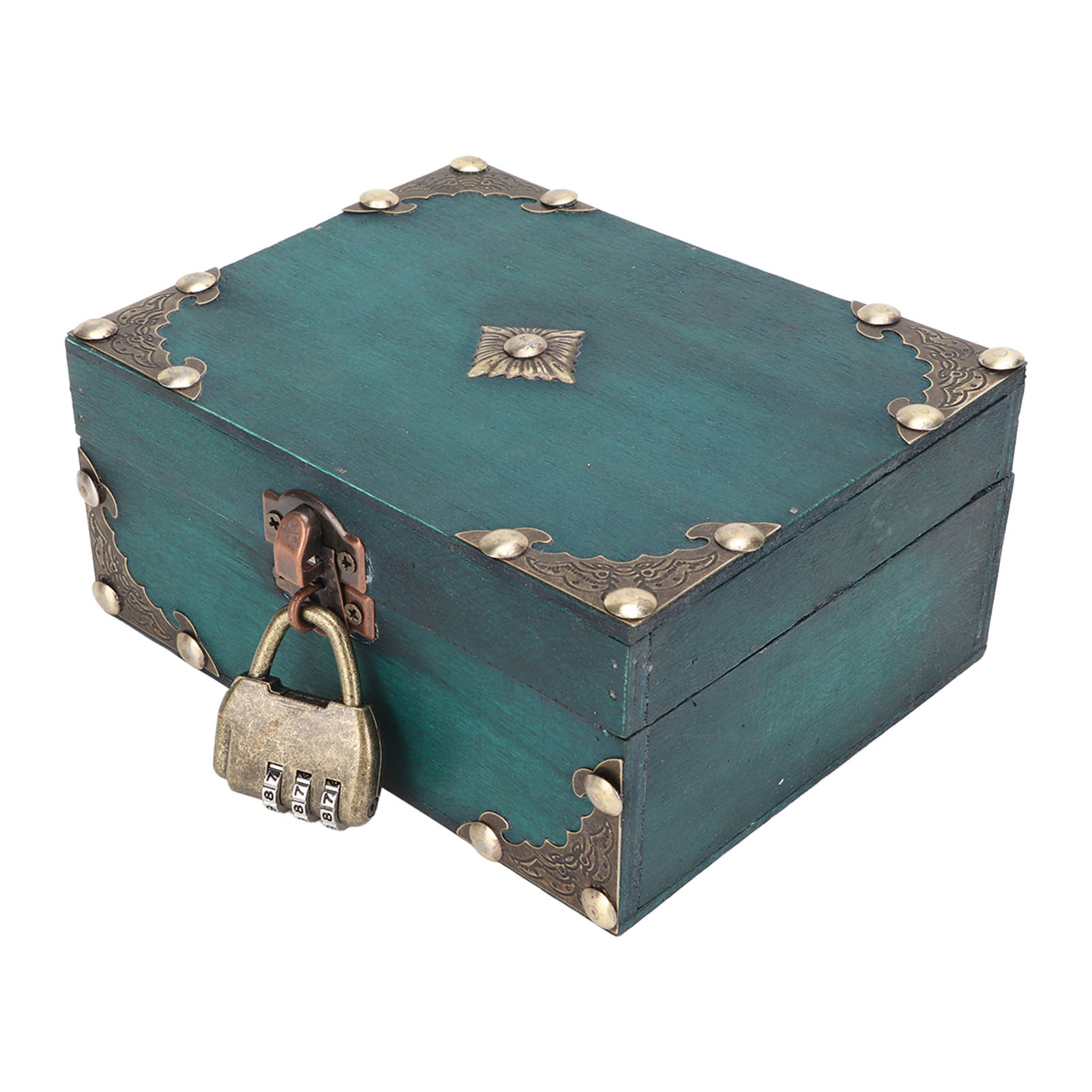 Vintage And Collectible Items - Wooden Jewelry Storage Case with Lock