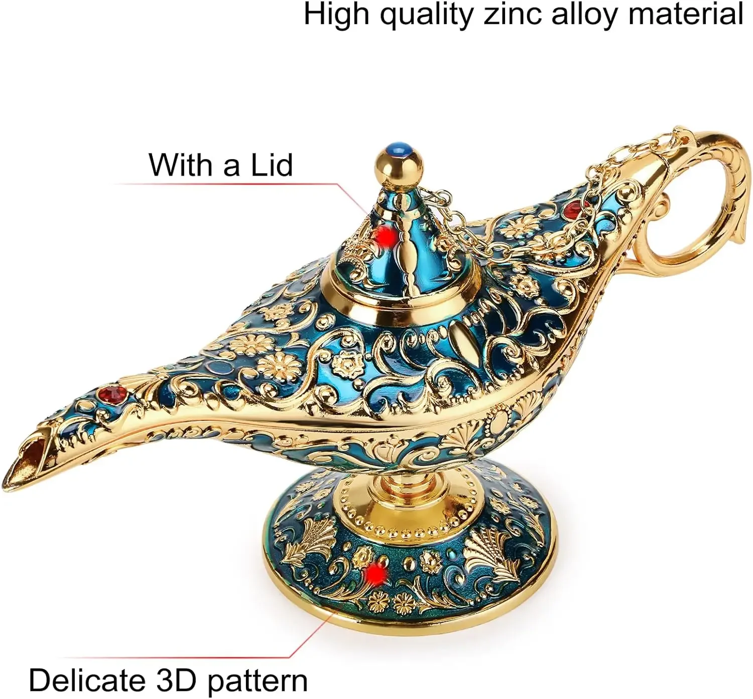 Collectible Vintage Lamps - Vintage Magical Legend Aladdin Genie Lamp