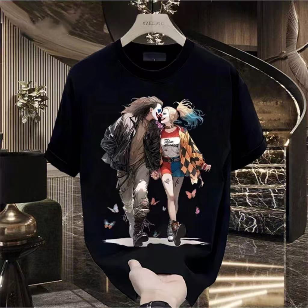 Vintage Collectible Clowns - Men's Trendy Clown Print Cotton T-Shirt