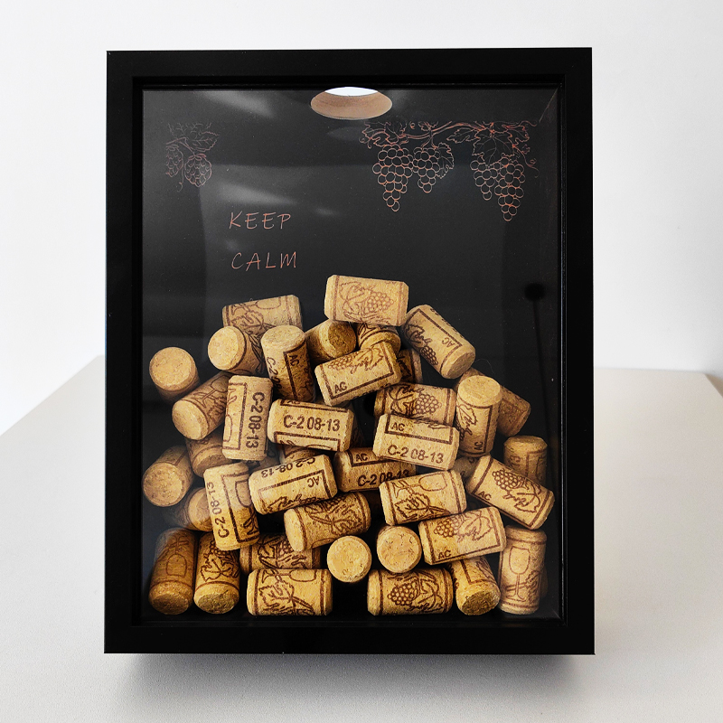 Red Wine Cork Display Frame Wo - Vintage Collectible Bottles 评论和价格