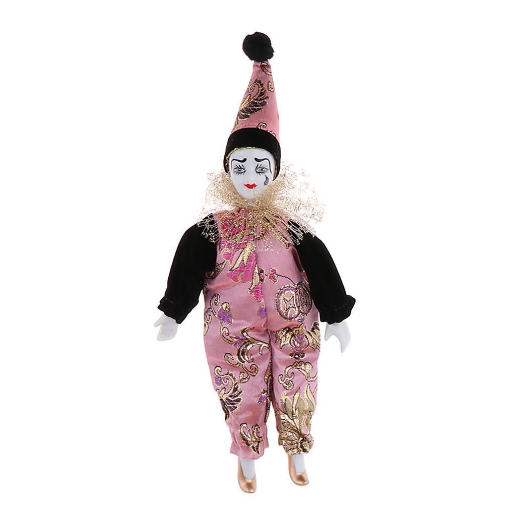 22cm Porcelain Clown Dolls Col - Vintage Collectible Clowns 评论和价格