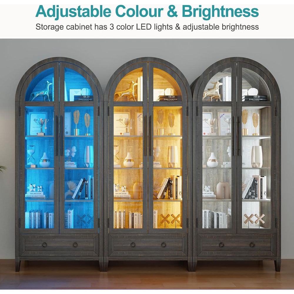 73 Arched Glass Display Cabine - Collectible & Vintage Dolls For Wedding 评论和价格