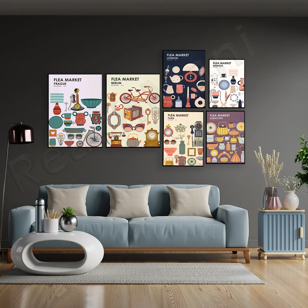 Flea Market Print Collection - - Vintage And Collectible Fair 评论和价格