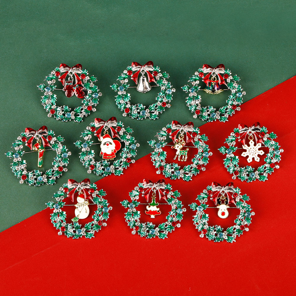 Christmas Wreath Collection En - Vintage Collectible Santa 评论和价格