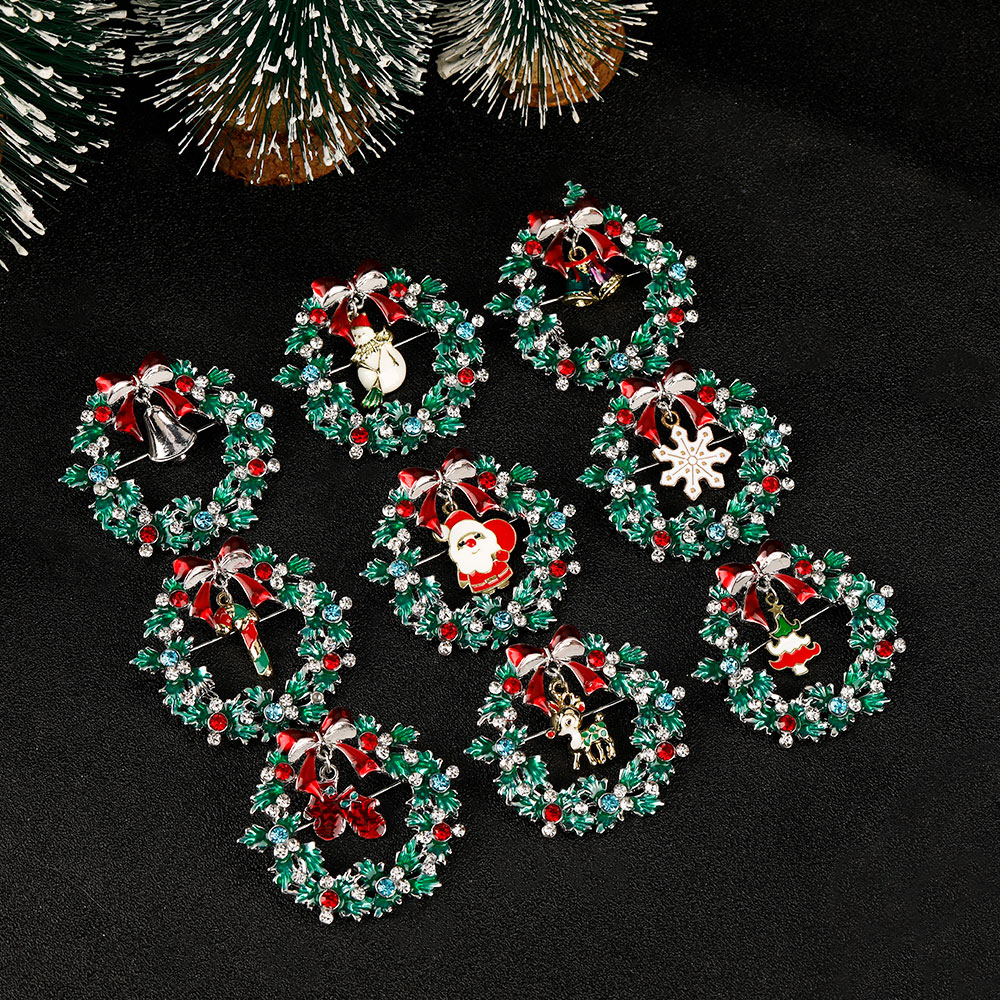 Christmas Wreath Collection En - Vintage Collectible Santa 评论和价格