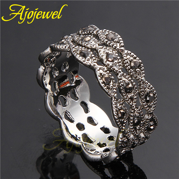 Ajojewel 3 Layer Rhinestone Ri - Vintage And Collectible Items 评论和价格