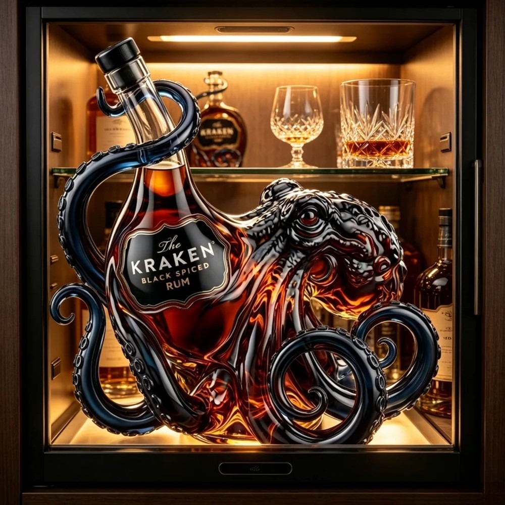Vintage Kraken Octopus Rum Bot - Vintage Collectible Bottles 评论和价格