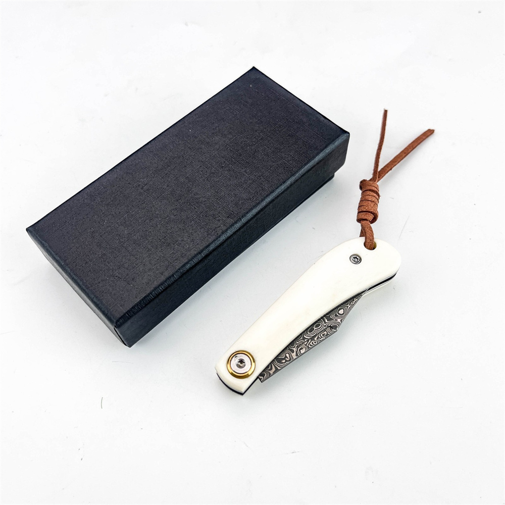 Compact Vintage Damascus Foldi - Vintage Collectible Knives 评论和价格