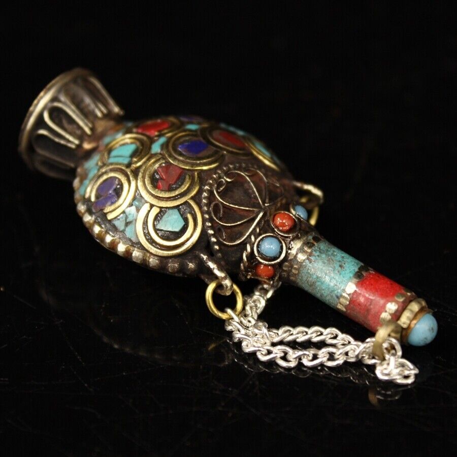 Collection Chinese brass inlai - Vintage Collectible Bottles 评论和价格