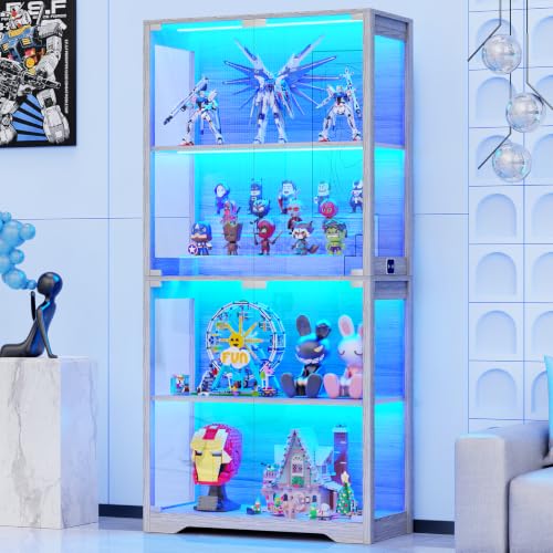Display Cabinet with Glass Doo - Collectible & Vintage Dolls For Wedding 评论和价格