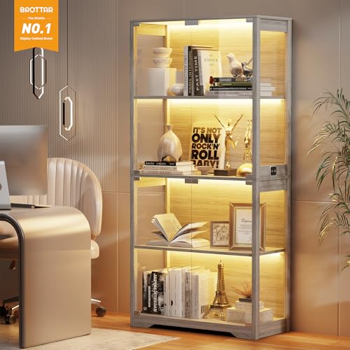 Display Cabinet with Glass Doo - Collectible & Vintage Dolls For Wedding 评论和价格