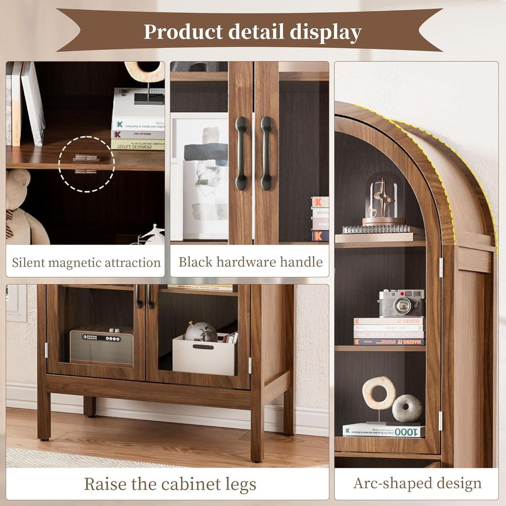 70.9 Tall Walnut Acrylic Glass - Collectible & Vintage Dolls For Wedding 评论和价格