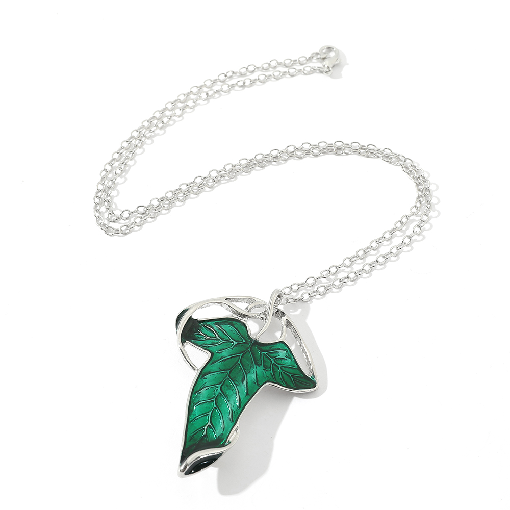 Vintage Green Leaf Pendant Nec - Vintage Items 评论和价格