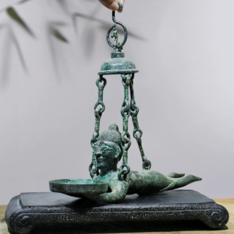 Vintage Bronze Figurative hang - Collectible Vintage Lamps 评论和价格