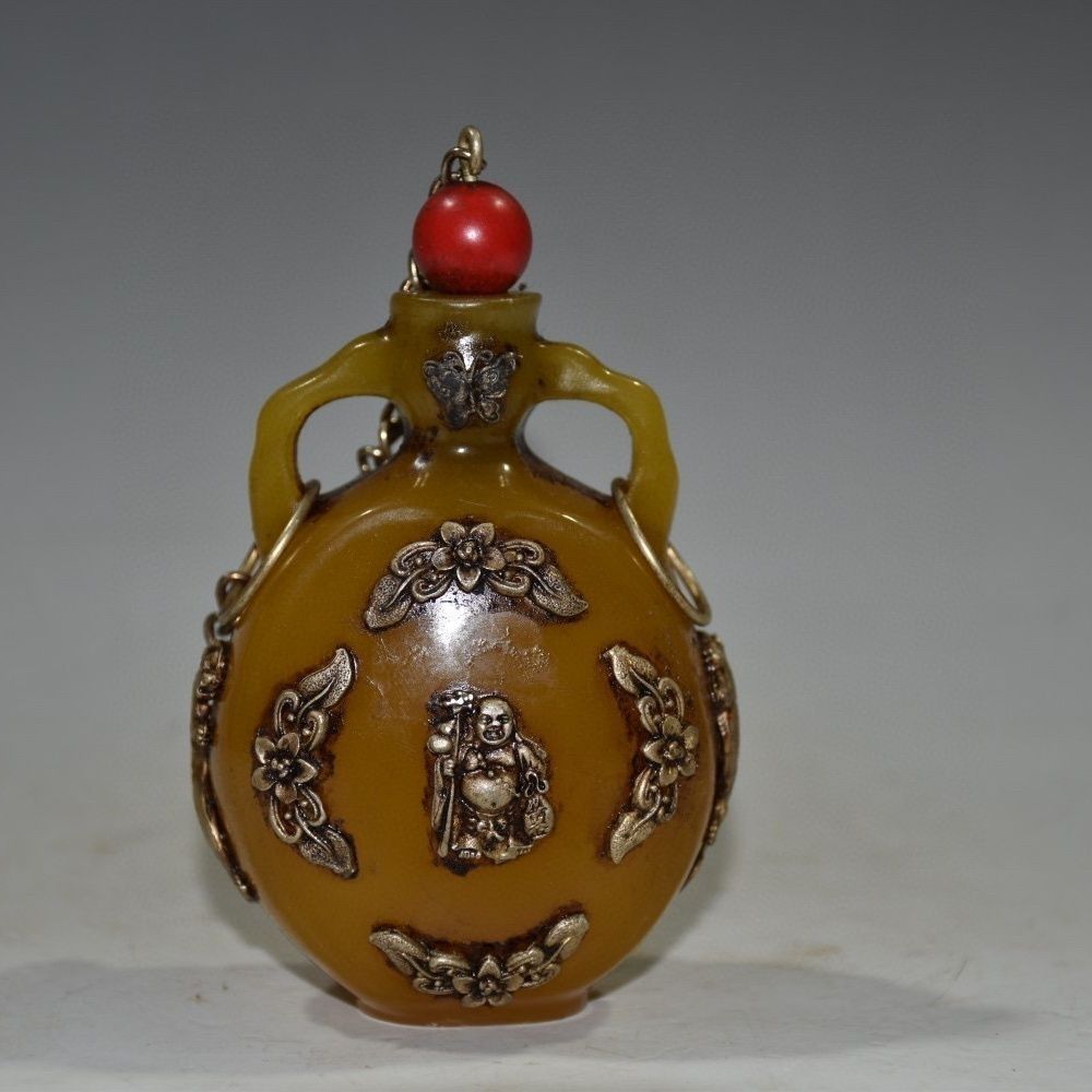 Vintage Collectible Carved Amb - Vintage Collectible Bottles 评论和价格