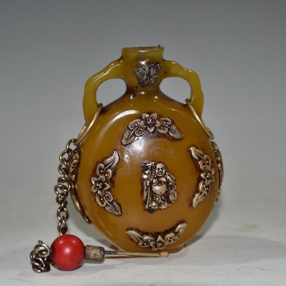 Vintage Collectible Carved Amb - Vintage Collectible Bottles 评论和价格