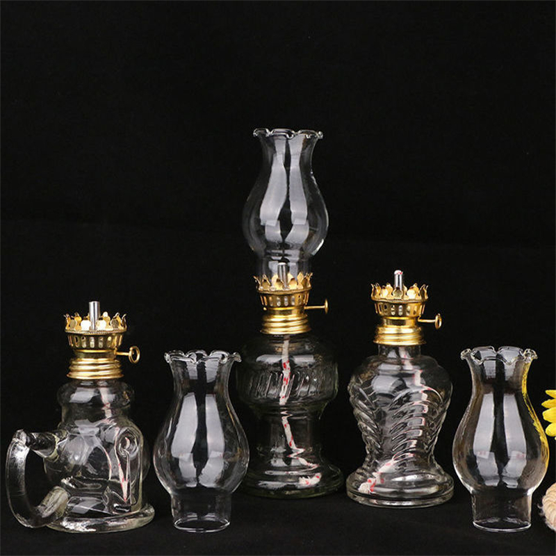 Glass Oil Lamp Classic Retro V - Collectible Vintage Lamps 评论和价格