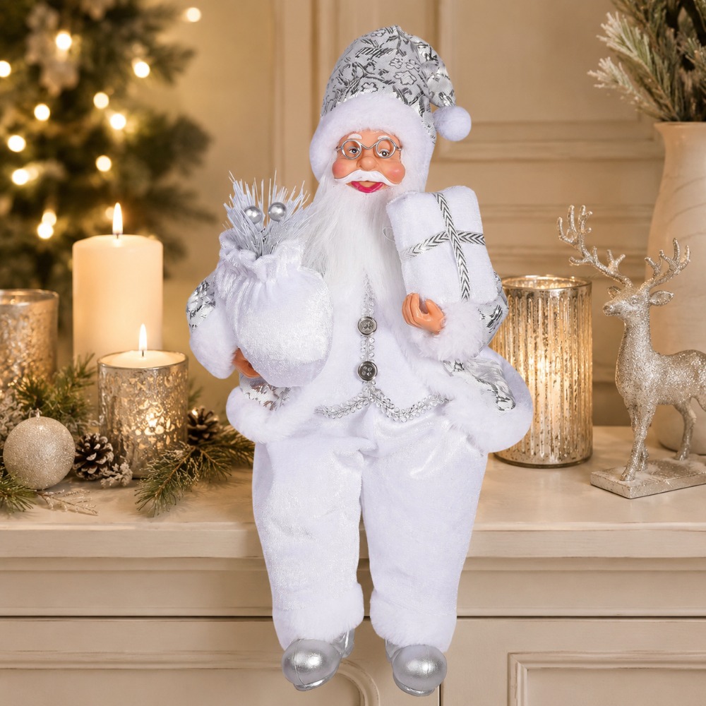 1pc White Santa Claus Decorati - Vintage Collectible Santa 评论和价格