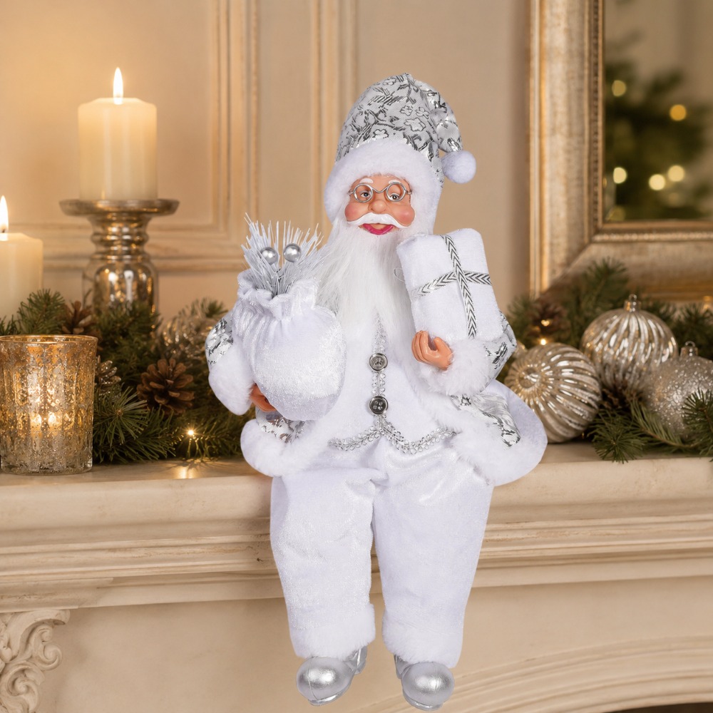 1pc White Santa Claus Decorati - Vintage Collectible Santa 评论和价格
