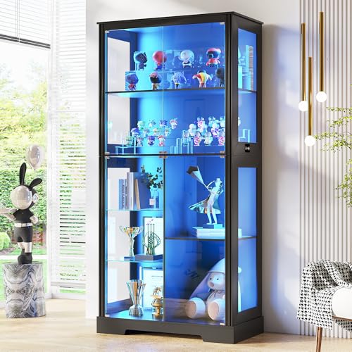 71” Glass Display Cabinet with - Collectible & Vintage Dolls For Wedding 评论和价格