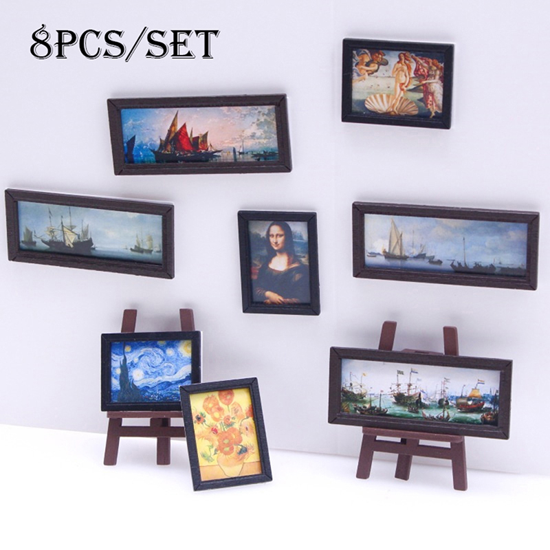 8Pcs/Set 1:12 Dollhouse Miniat - Vintage Toy Collector 评论和价格