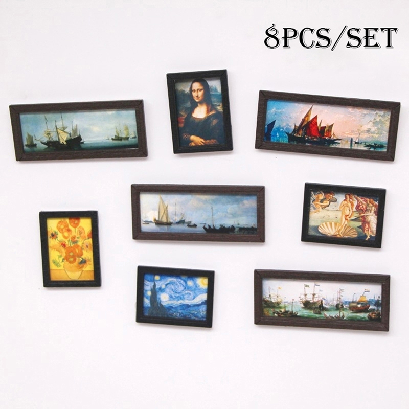 8Pcs/Set 1:12 Dollhouse Miniat - Vintage Toy Collector 评论和价格