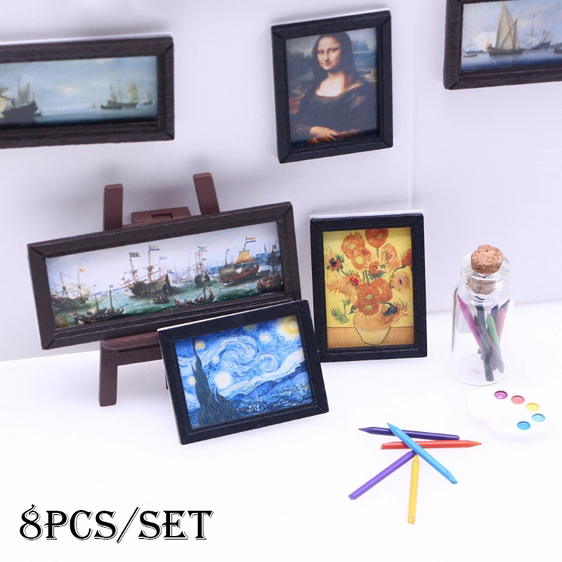 8Pcs/Set 1:12 Dollhouse Miniat - Vintage Toy Collector 评论和价格
