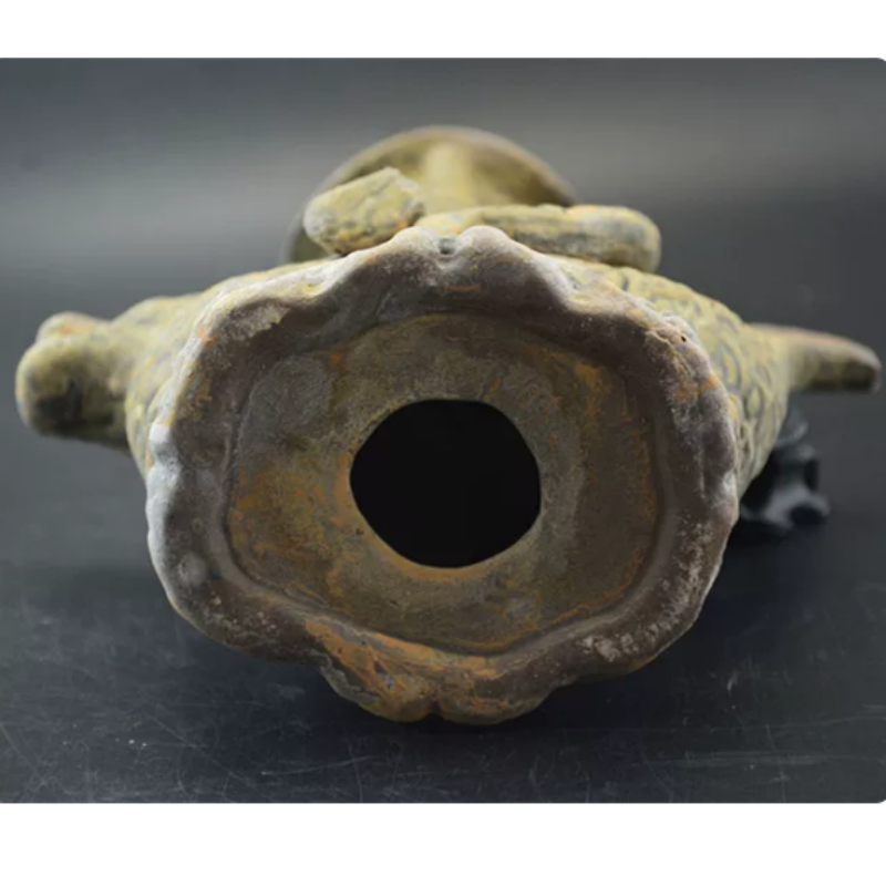 Vintage Yue Kiln Qilin Oil Lam - Collectible Vintage Lamps 评论和价格
