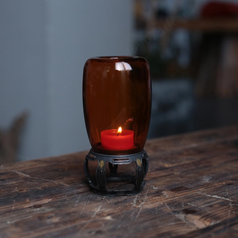 Vintage Glass Candle Holder Ze - Collectible Vintage Lamps 评论和价格
