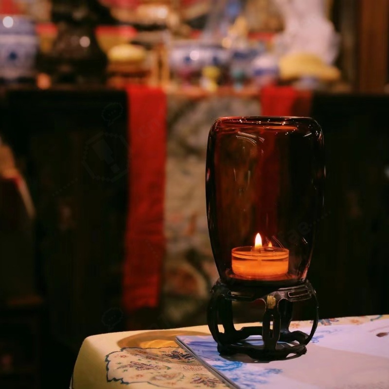 Vintage Glass Candle Holder Ze - Collectible Vintage Lamps 评论和价格