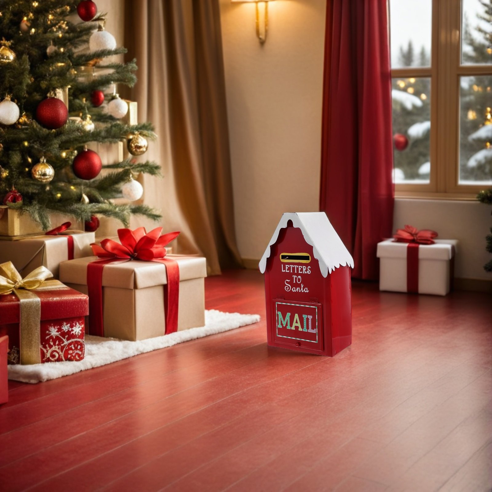 Santa Mailbox Christmas Metal  - Vintage Collectible Santa 评论和价格